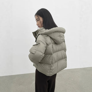 hooded down jacket