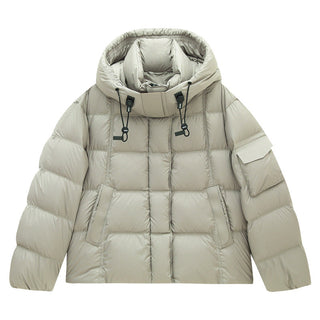 hooded down jacket