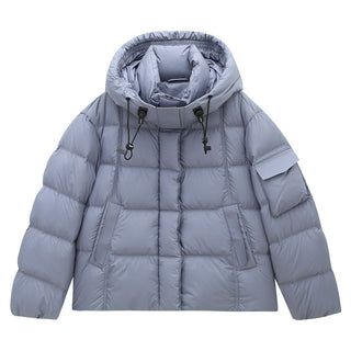 hooded down jacket