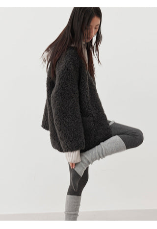 suede wool coat
