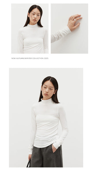 turtleneck bottoming shirt