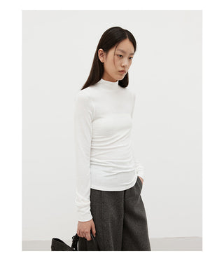 turtleneck bottoming shirt