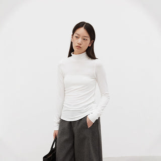 turtleneck bottoming shirt