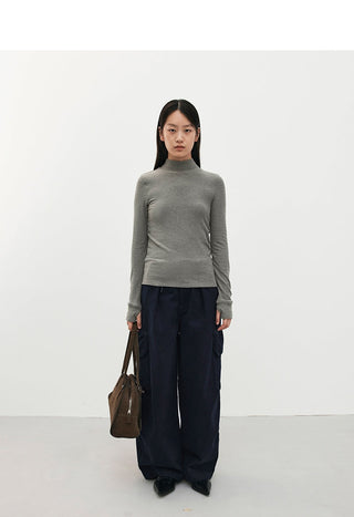 turtleneck bottoming shirt