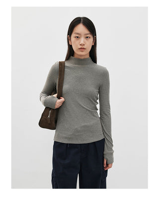 turtleneck bottoming shirt