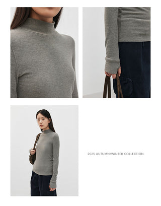 turtleneck bottoming shirt