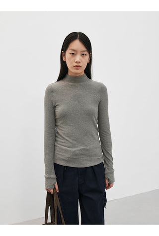 turtleneck bottoming shirt