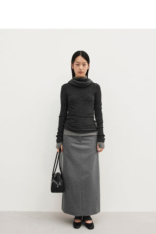 turtleneck bottoming shirt