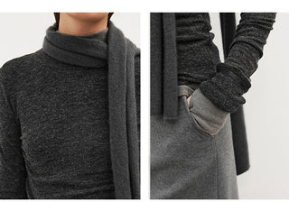 turtleneck bottoming shirt