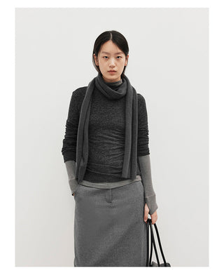 turtleneck bottoming shirt