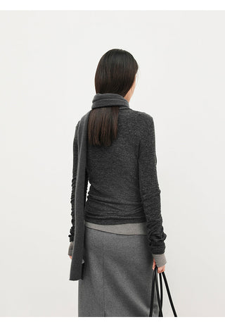 turtleneck bottoming shirt