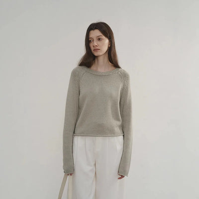cotton loose sweater