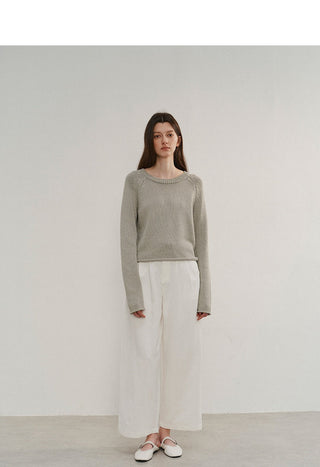 cotton loose sweater