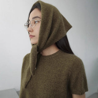 wool triangular shawl