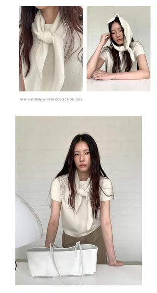 wool triangular shawl