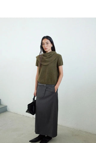 wool triangular shawl