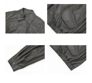 pu leather jacket