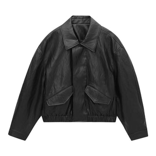 pu leather jacket