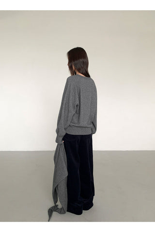 raccoon velvet sweater