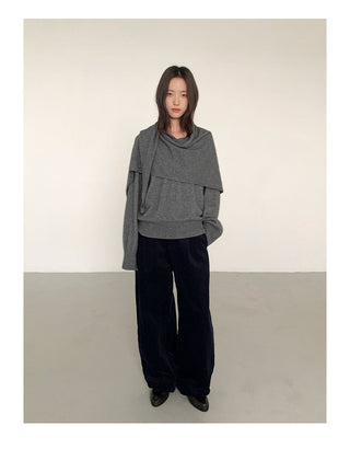 raccoon velvet sweater