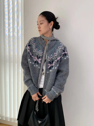 colorful dot sweater