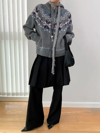 colorful dot sweater