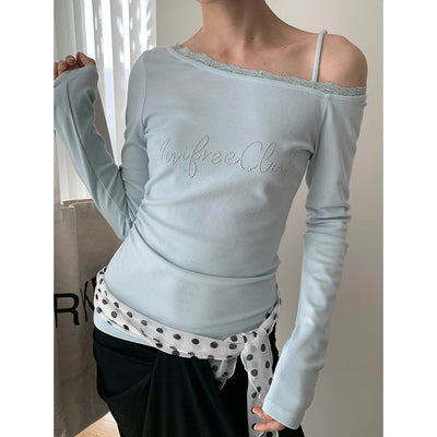letter lace tee