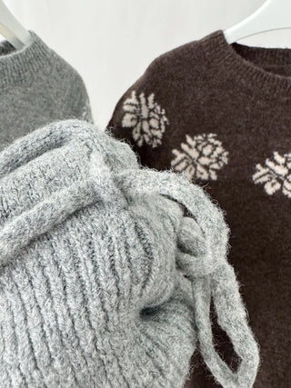 jacquard wool sweater