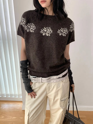 jacquard wool sweater