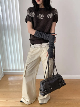 jacquard wool sweater