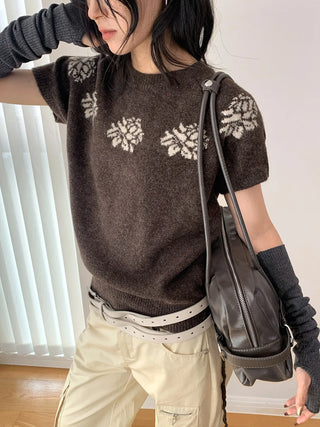 jacquard wool sweater