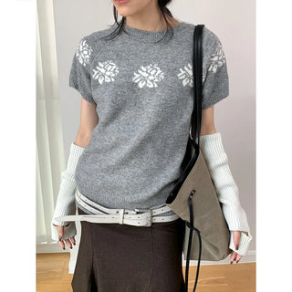 jacquard wool sweater