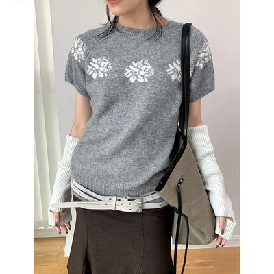jacquard wool sweater