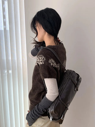 jacquard wool sweater