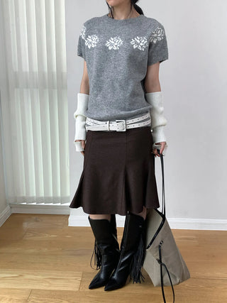 jacquard wool sweater