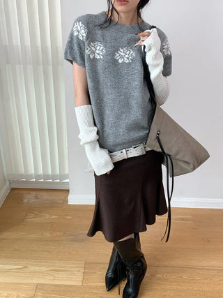 jacquard wool sweater