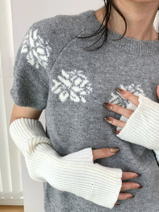 jacquard wool sweater