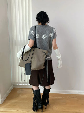 jacquard wool sweater