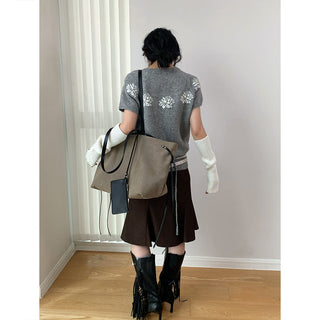 jacquard wool sweater