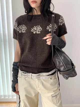 jacquard wool sweater