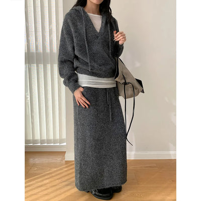 hooded sweater set