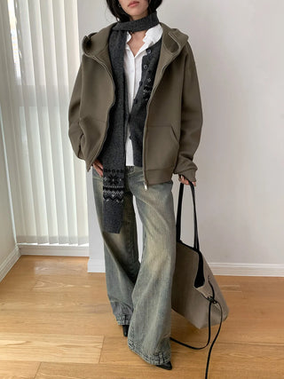 heavy hooded sweater