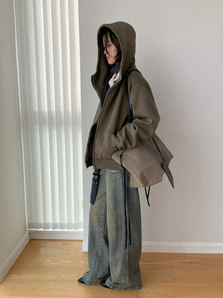 heavy hooded sweater