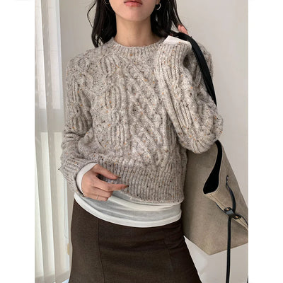 color dot sweater