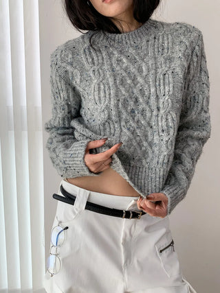 color dot sweater