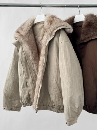 patchwork puffer coat