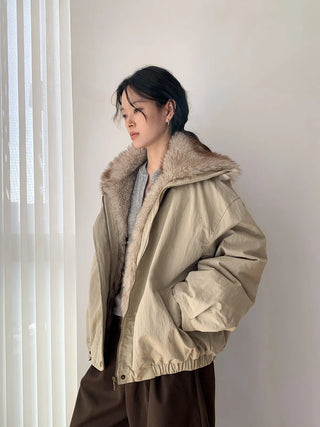 patchwork puffer coat