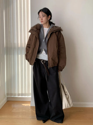 patchwork puffer coat