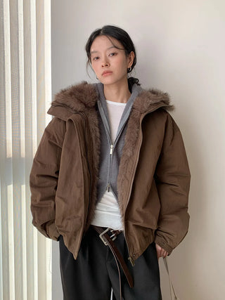 patchwork puffer coat