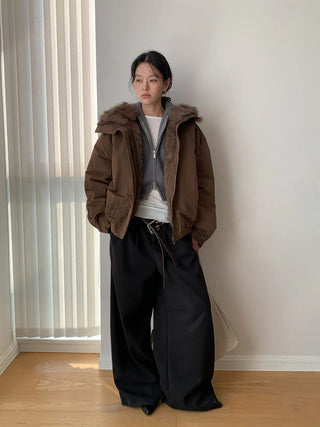 patchwork puffer coat